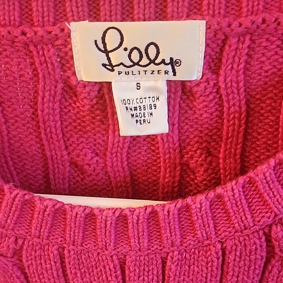 Pink Cable Knit Sweater - Picture 2 of 3